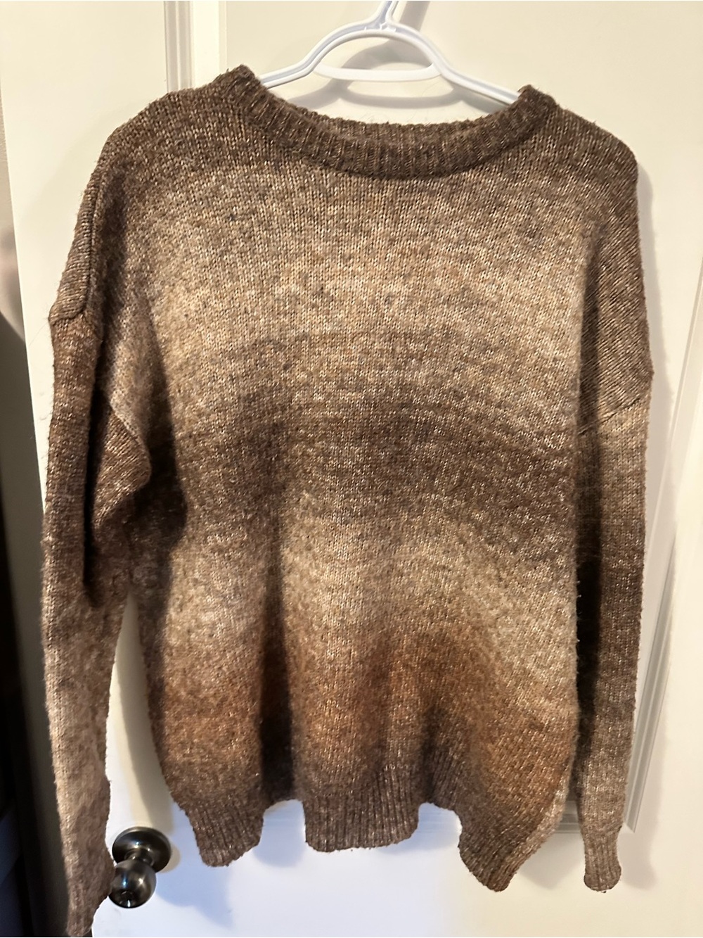 Ardene Brown Ombre Crewneck Sweater